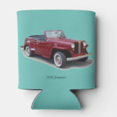 Jeepster koelbox 1950 blikjeskoeler (Achterkant)