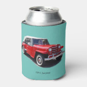 Jeepster koelbox 1951 blikjeskoeler (Blikje Voorkant)