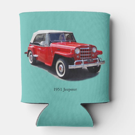 Jeepster koelbox 1951 blikjeskoeler (Achterkant)