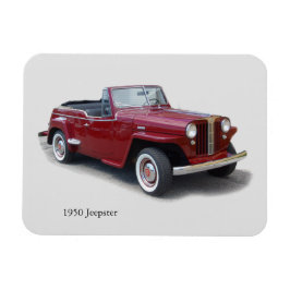 Jeepster magnet 1950 magneet