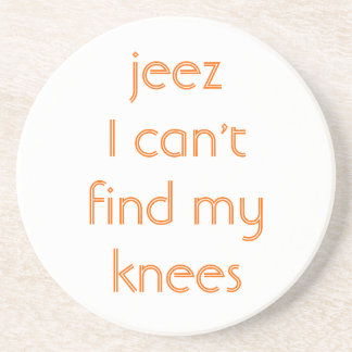 Jeeze, mijn Knees Zandsteen Onderzetter