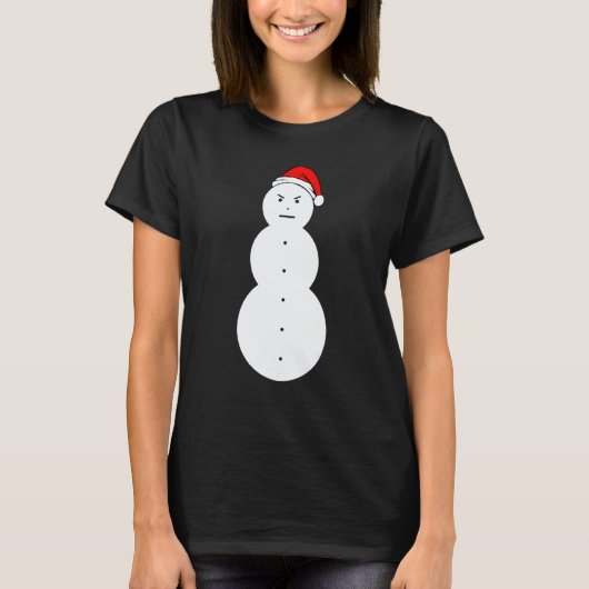 Jeezy Sneeuwman Boze Sneeuwman T-shirt (Voorkant)