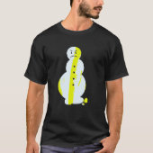 Jeezy Sneeuwman Grappig Angry Sneeuwman Jeezy Snee T-shirt (Voorkant)
