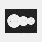 Jeezy Snowman - Hiphop Angry Snowman Jeezy Kerstmi Fleece Deken (Voorkant (Horizontaal))