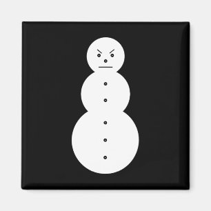 Jeezy Snowman - Hiphop Angry Snowman Jeezy Kerstmi Magneet