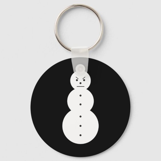 Jeezy Snowman - Hiphop Angry Snowman Jeezy Kerstmi Sleutelhanger (Voorkant)