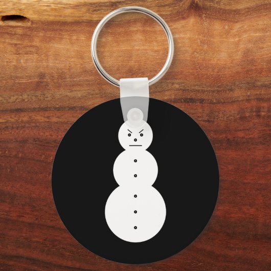 Jeezy Snowman - Hiphop Angry Snowman Jeezy Kerstmi Sleutelhanger (Voorkant)