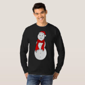Jeezy Snowman Mad Snowman Kerstmis T-shirt (Voorkant volledig)
