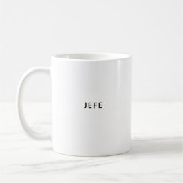 Jefe | baas | Aangepaste Spaanse koffie Mok