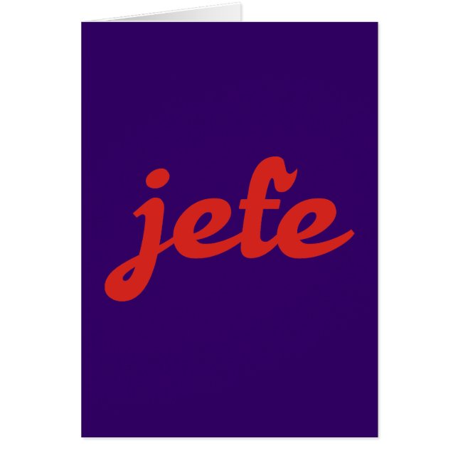 jefe chef boss (Voorkant)