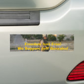 Jeff4, Vrijheid is niet vrij!We steunen Jeff Gonza Bumpersticker (Op auto)
