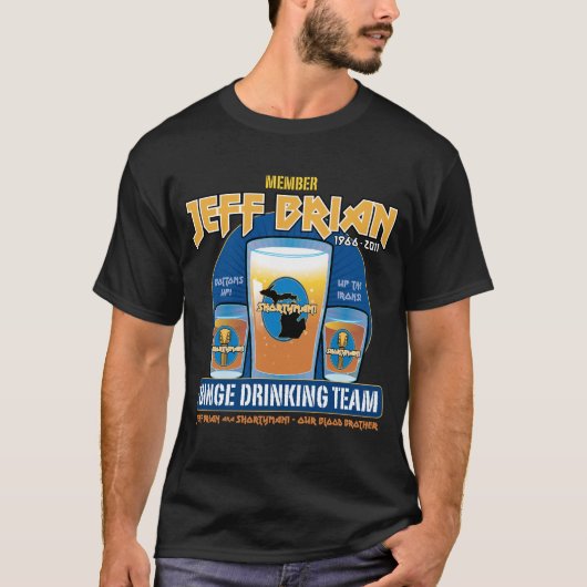 Jeff Brian Drinkteam T-shirt (Voorkant)
