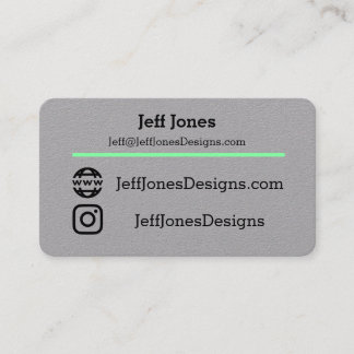 Jeff Cards New Visitekaartje