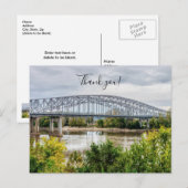 Jeff City Bridge Dank je Postkaart (Voorkant / Achterkant)