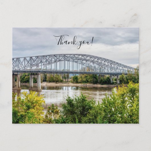 Jeff City Bridge Dank je Postkaart (Voorkant)
