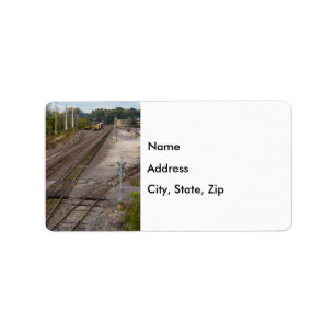 Jeff City Railroad Tracks Adresetiketten Etiket