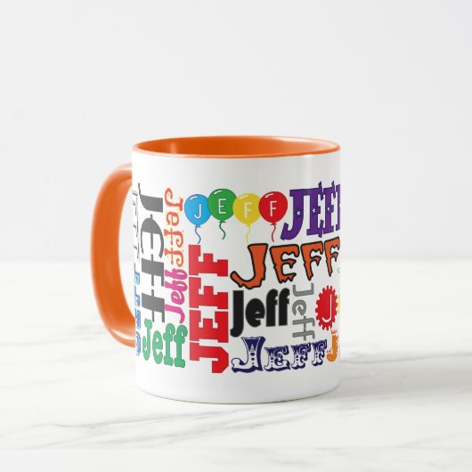 Jeff Coffee Mok (Voorkant links)