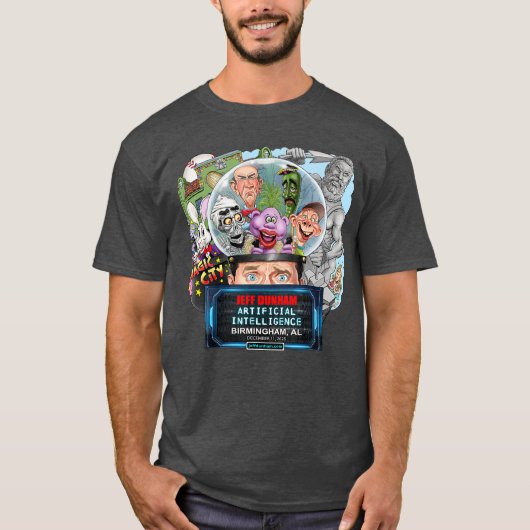 Jeff Dunham Birmingham AL 2025 girl T-shirt (Voorkant)