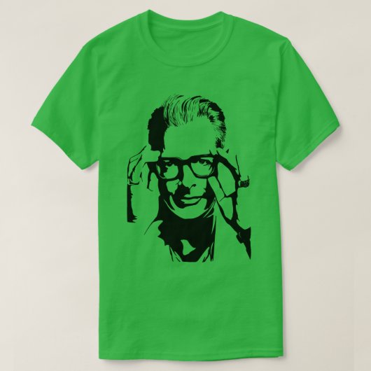 Jeff Goldblum Face T-shirt (Design voorkant)