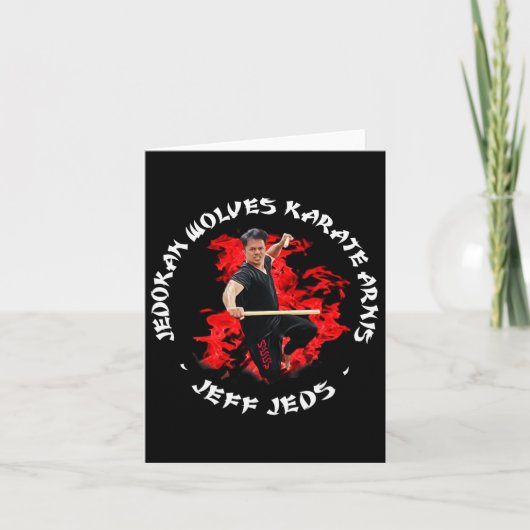 Jeff Jeds Karate Arnis Jedokan Kaart (Voorkant)