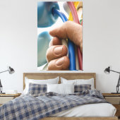 Jeff Koons Sculptuur "Boeket van Tulpen" in Parijs Canvas Afdruk (Insitu (Slaapkamer))