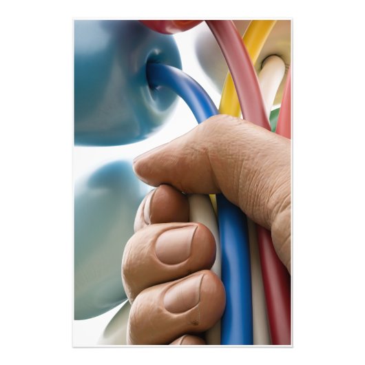 Jeff Koons Sculptuur "Boeket van Tulpen" in Parijs Foto Afdruk (Voorkant)