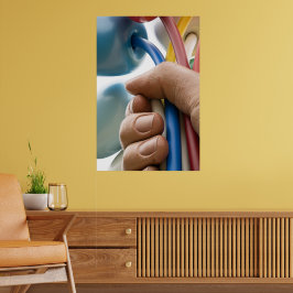 Jeff Koons Sculptuur "Boeket van Tulpen" in Parijs Poster
