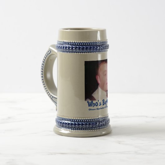 Jeff Olson Wedding Stein Bierpul (Voorkant links)