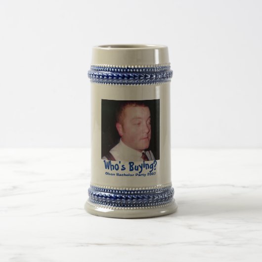 Jeff Olson Wedding Stein Bierpul (Center)