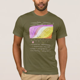 JEFF-peptide, AUC-thema, aangepaste tekst, donker T-shirt