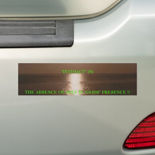 Jeff Price sunset, Bumpersticker (Op auto)