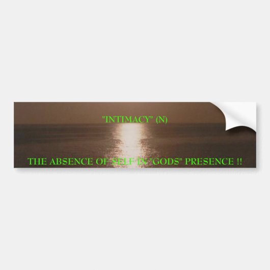 Jeff Price sunset, Bumpersticker (Voorkant)