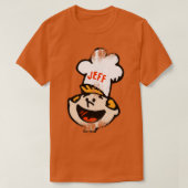Jeff Retro Burger Chef Mascot T-shirt (Design voorkant)