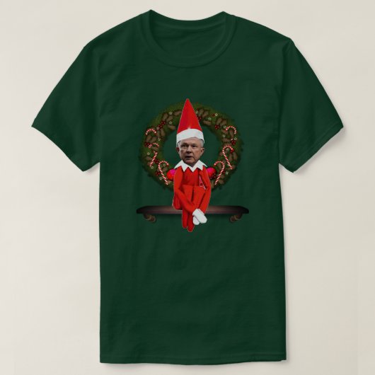 Jeff Sessions als kerstelf T-shirt (Design voorkant)