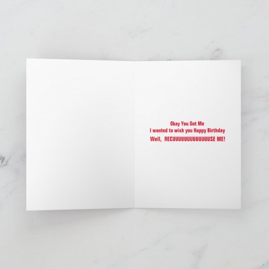 Jeff Sessions No Collusion Birthday Card Kaart (Binnen)