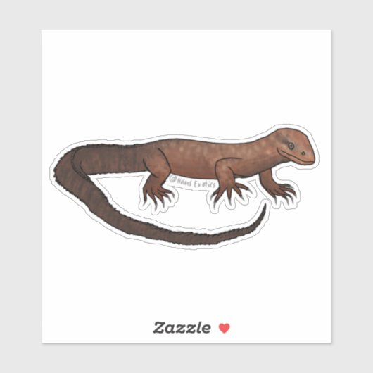 Jeff the Ackie vinyl sticker (Vel)