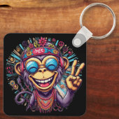 "Jeff the Chill Monkey" Sleutelhanger Aluminium Sl (Achterkant)