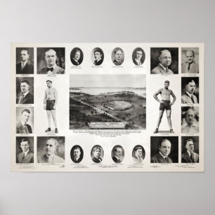 Jeff Willard vs Jack Dempsey Fight Poster 1919