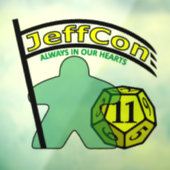 JeffCon11-sticker Raamsticker (Vel 3)