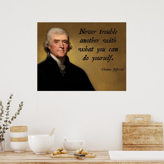 Jefferson Advice Poster (Keuken)