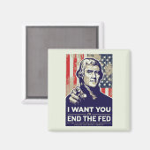 Jefferson beëindigt de Fed Magneet (Voorkant / Achterkant)