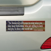 Jefferson Bumpersticker (Op auto)