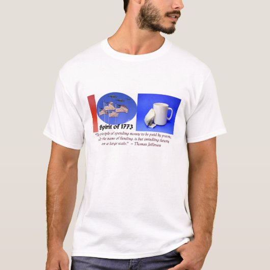 Jefferson citeert theekransje t-shirt (Voorkant)