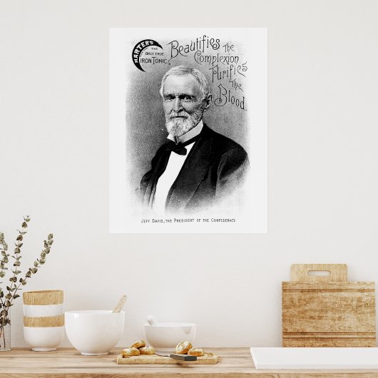 Jefferson Davis  Advertisement Poster (Keuken)