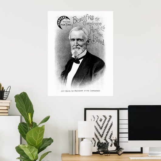 Jefferson Davis  Advertisement Poster (Thuiskantoor)
