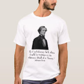 Jefferson Davis en quote T-shirt (Voorkant)