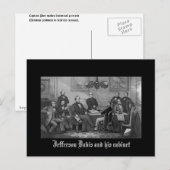 Jefferson Davis en zijn kabinet Briefkaart (Voorkant / Achterkant)
