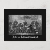 Jefferson Davis en zijn kabinet Briefkaart (Voorkant)