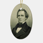 Jefferson Davis Keramisch Ornament (Links)