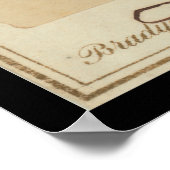 Jefferson Davis Ondertekende Kaart 1860 Poster (Hoek)